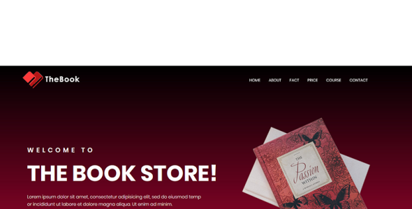 html5 book, writer &amp; author template landing page template