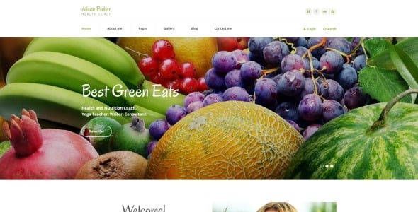 шаблон fresh health coach joomla