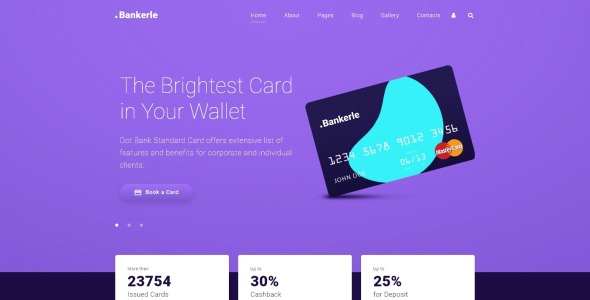 банковский шаблон joomla