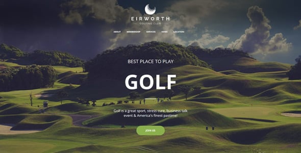 гольф клуб moto cms html шаблон