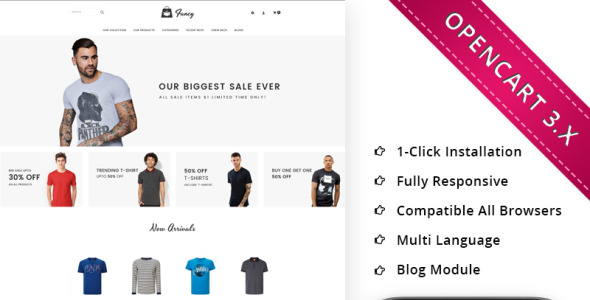 fancy fasion store отзывчивый шаблон opencart