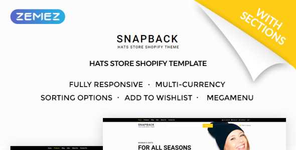 шляпы магазин shopify тема