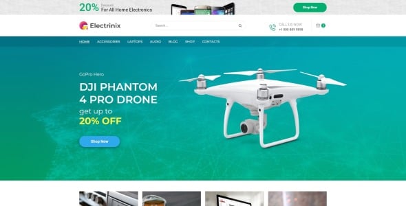 магазин электроники elementor woocommerce theme