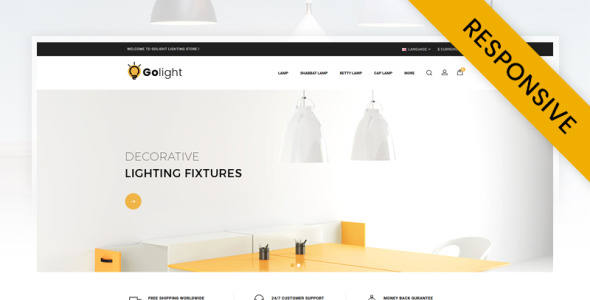 fancy light store opencart шаблон