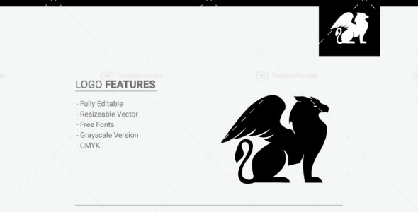 Шаблон логотипа на тему графика