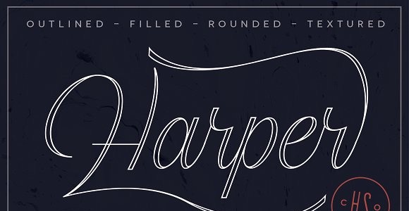 Шрифт на тему графика