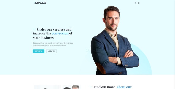 минимальная креативная бизнес-тема wordpress elementor