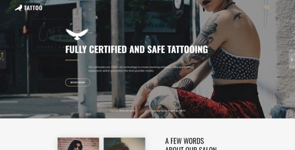 салон красоты html5 шаблон целевой страницы