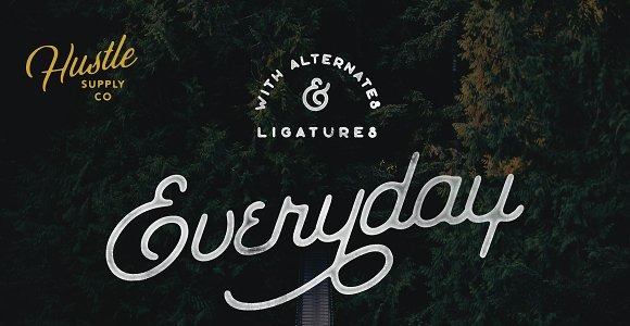 Шрифт на тему графика