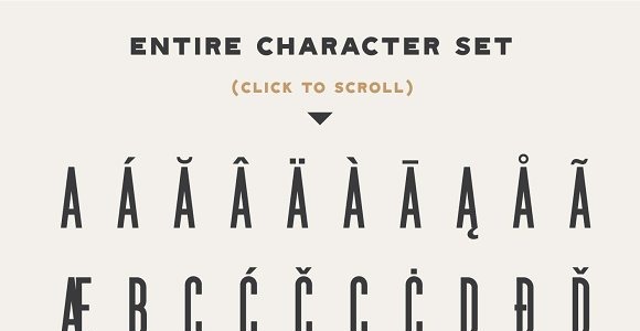 Шрифт на тему графика