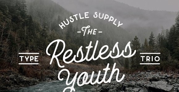 Шрифт на тему графика