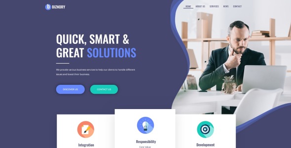 бизнес wordpress elementor тема