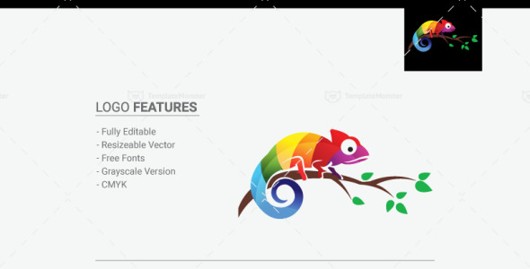 Шаблон логотипа на тему графика