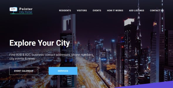 городской портал premium moto cms 3 шаблон