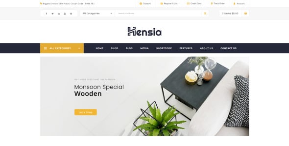 мебель woocommerce тема