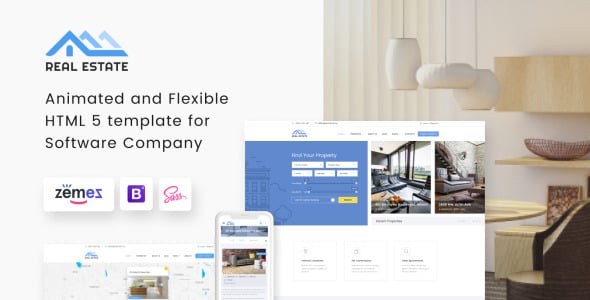 шаблон сайта жилой недвижимости