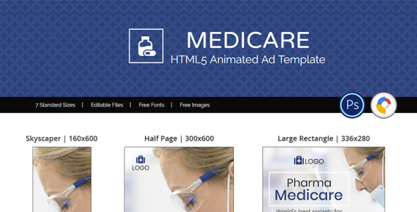 Animated Banner на тему графика