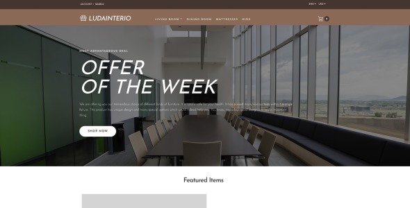 шаблон ludainterio opencart