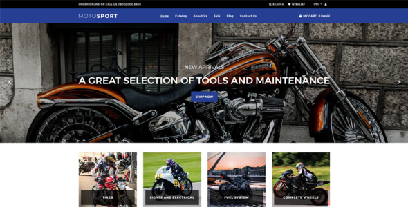 motosport отзывчивая тема shopify