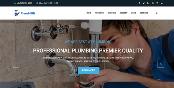 сантехника и ремонт html шаблон шаблон целевой страницы