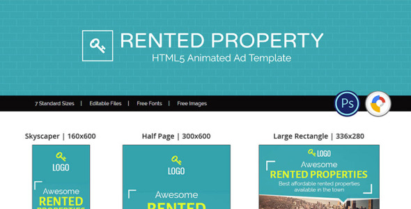 Animated Banner на тему графика