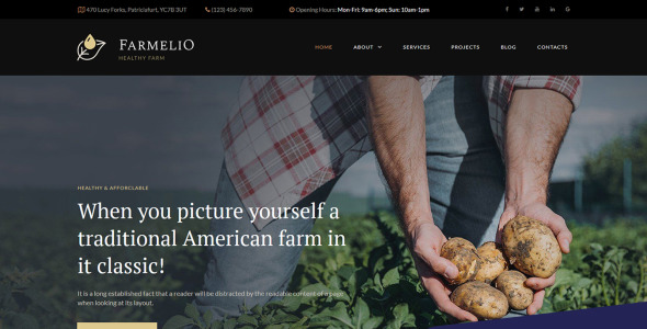 шаблон farm moto cms 3