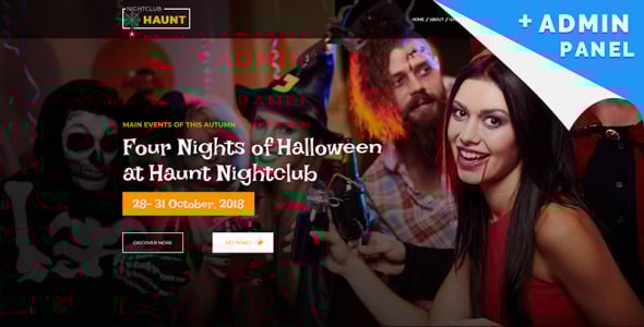 шаблон целевой страницы хэллоуина