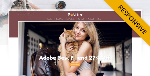 Animals Store OpenCart Template