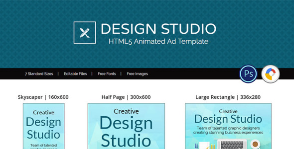 Animated Banner на тему графика