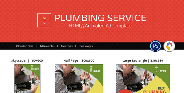 Animated Banner на тему графика