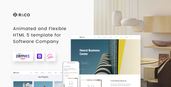 шаблон сайта по архитектуре и строительству