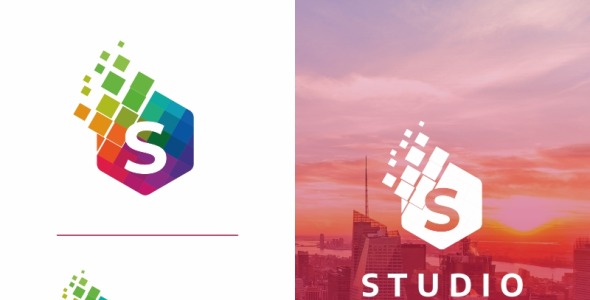 Шаблон логотипа на тему графика