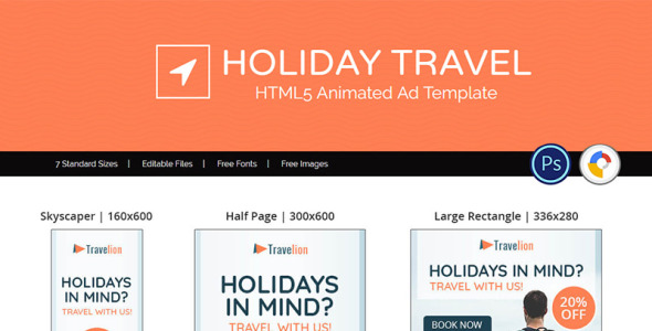 Animated Banner на тему графика