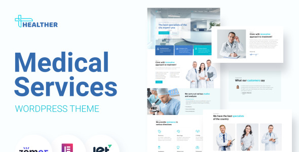 медицинские услуги wordpress elementor theme