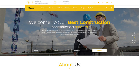 PSD шаблон на тему агентство недвижимости