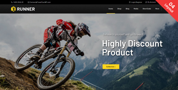 спортивная и многофункциональная тема woocommerce