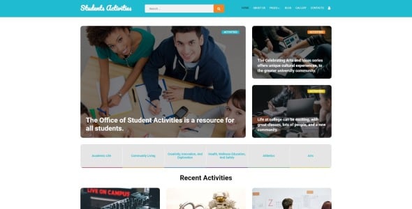 студенческая деятельность joomla шаблон