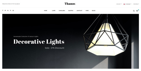 шаблон opencart магазина освещения