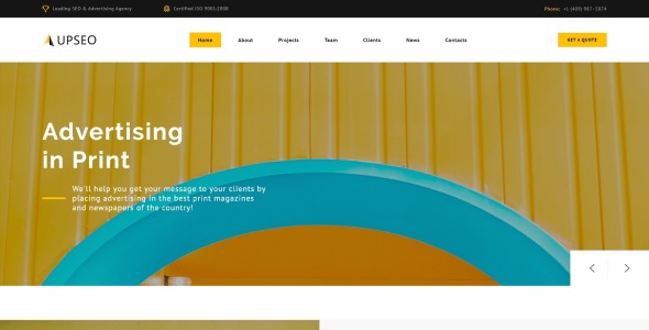 рекламный шаблон целевой страницы html