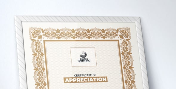 Шаблон сертификата на тему графика