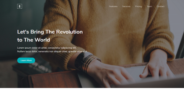 шаблон целевой страницы bootstrap 4