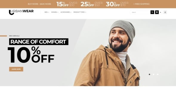 одежда magento тема