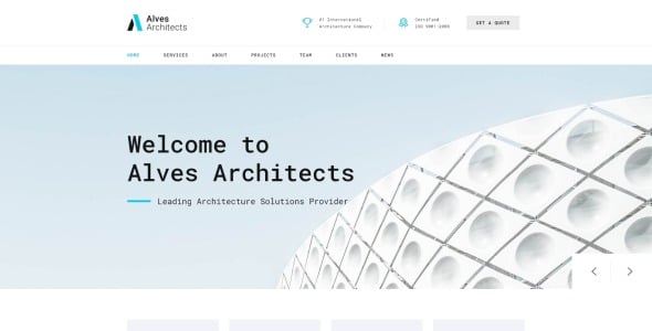 light architecture company html шаблон целевой страницы