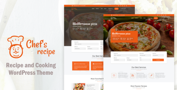 еда и рецепт wordpress тема