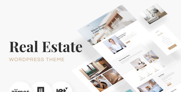 недвижимость wordpress elementor тема