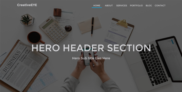 PSD шаблон на тему персональная страница