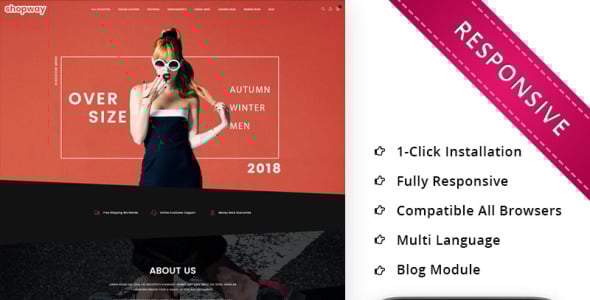 модный магазин отзывчивый шаблон opencart