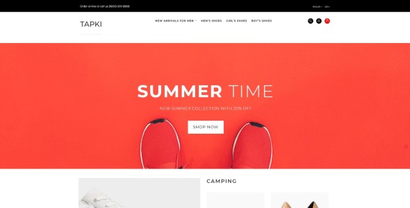 шаблон opencart обувного магазина