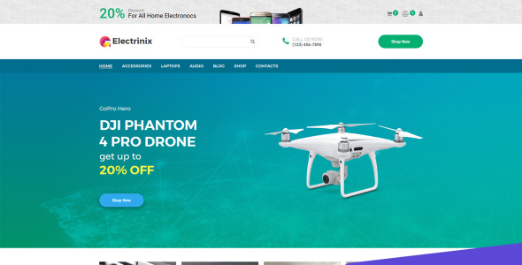 магазин электроники motocms шаблон электронной коммерции