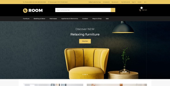 шаблон opencart магазина домашней мебели